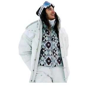 Free People Around The Block Ski Puffer Removable Hood Coat Size Large